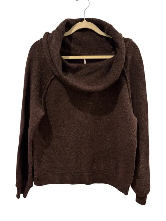 Free People Echo Beach Pullover Sweater in Brown Size Medium - Picture 3 of 9